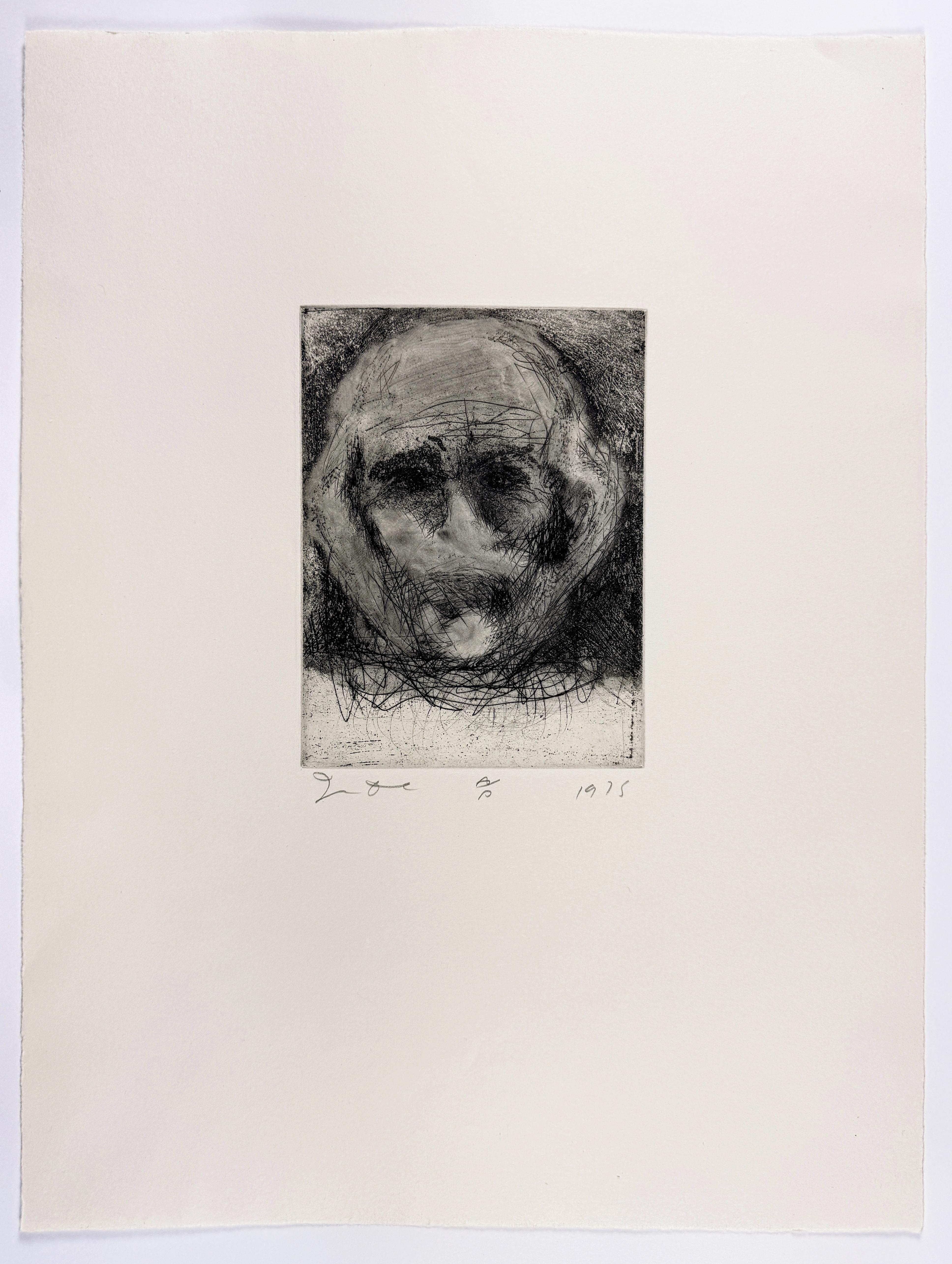 Dartmouth Portraits Jim Dine portfolio of nine self portrait etchings aquatint For Sale 6