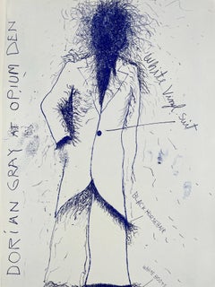 Dorian Gray at Opium Den from "The Picture of Dorian Gray" surreal portrait