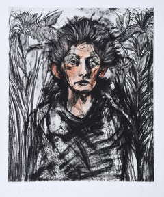 Famous portrait of the artist's wife Nancy in their French garden, small edition