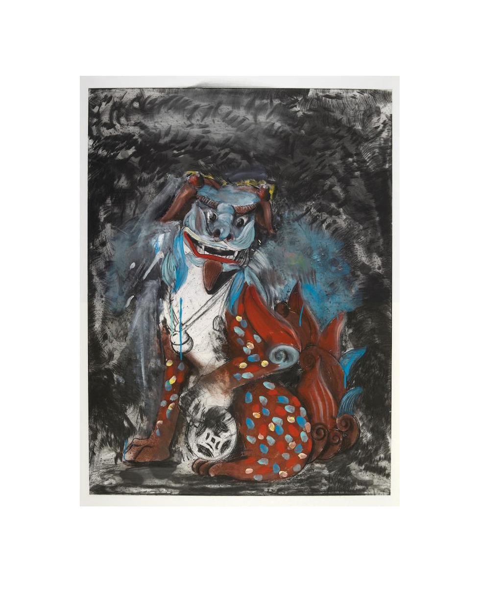 Jim Dine Animal Print - Fo Dog in Hell 
