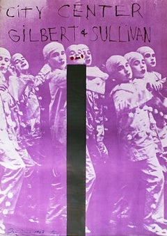 Vintage Gilbert & Sullivan Signed and numbered screenprint for the New York City Center