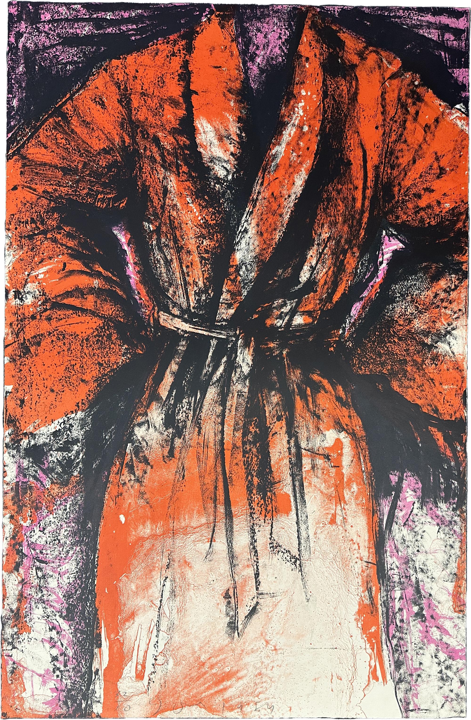 Jim Dine Figurative Print - A Robe in Los Angeles 1984 Signed Limited Edition