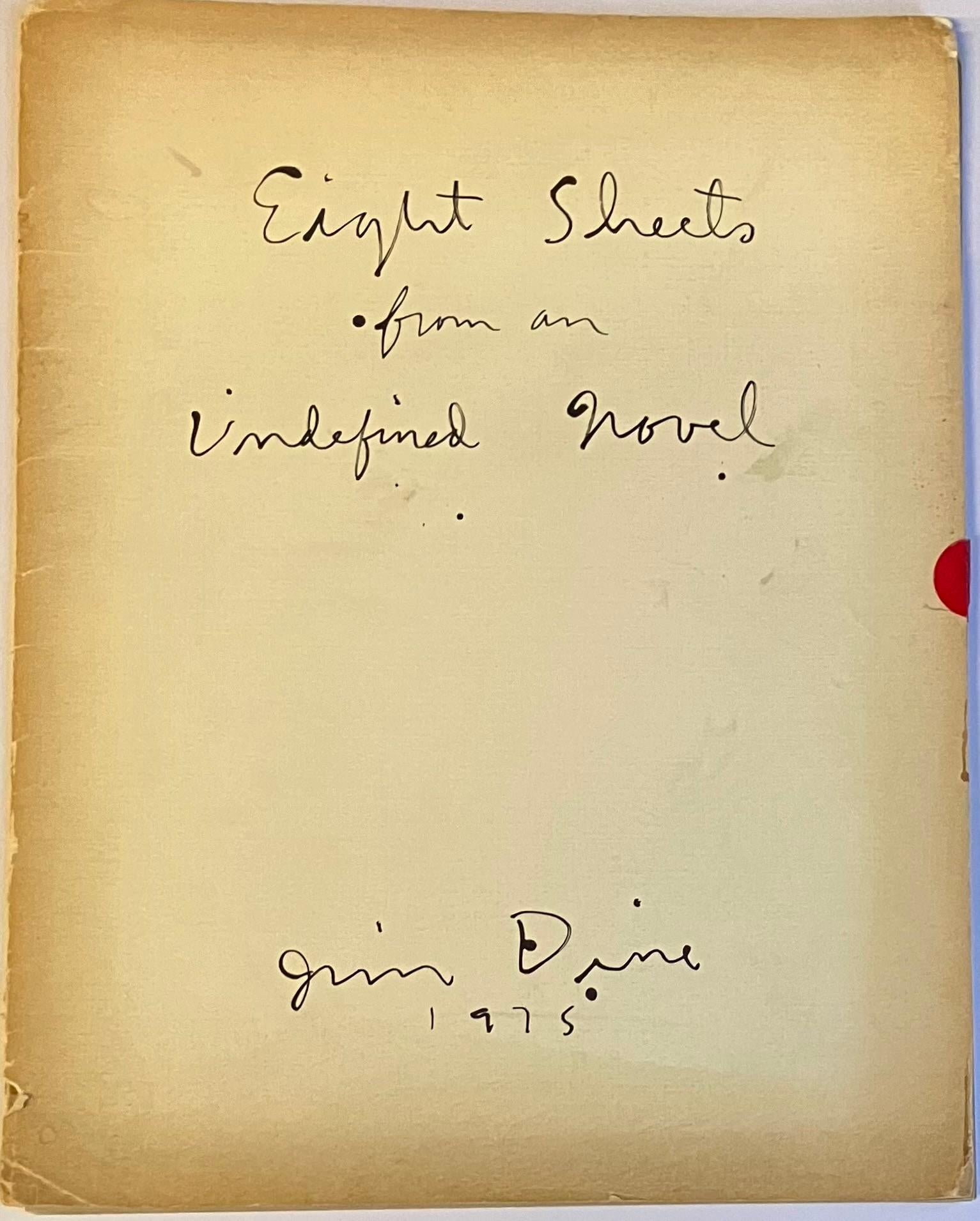 Jim DINE Eight Sheets from an Undefined Novel (sample portfolio) For Sale 9