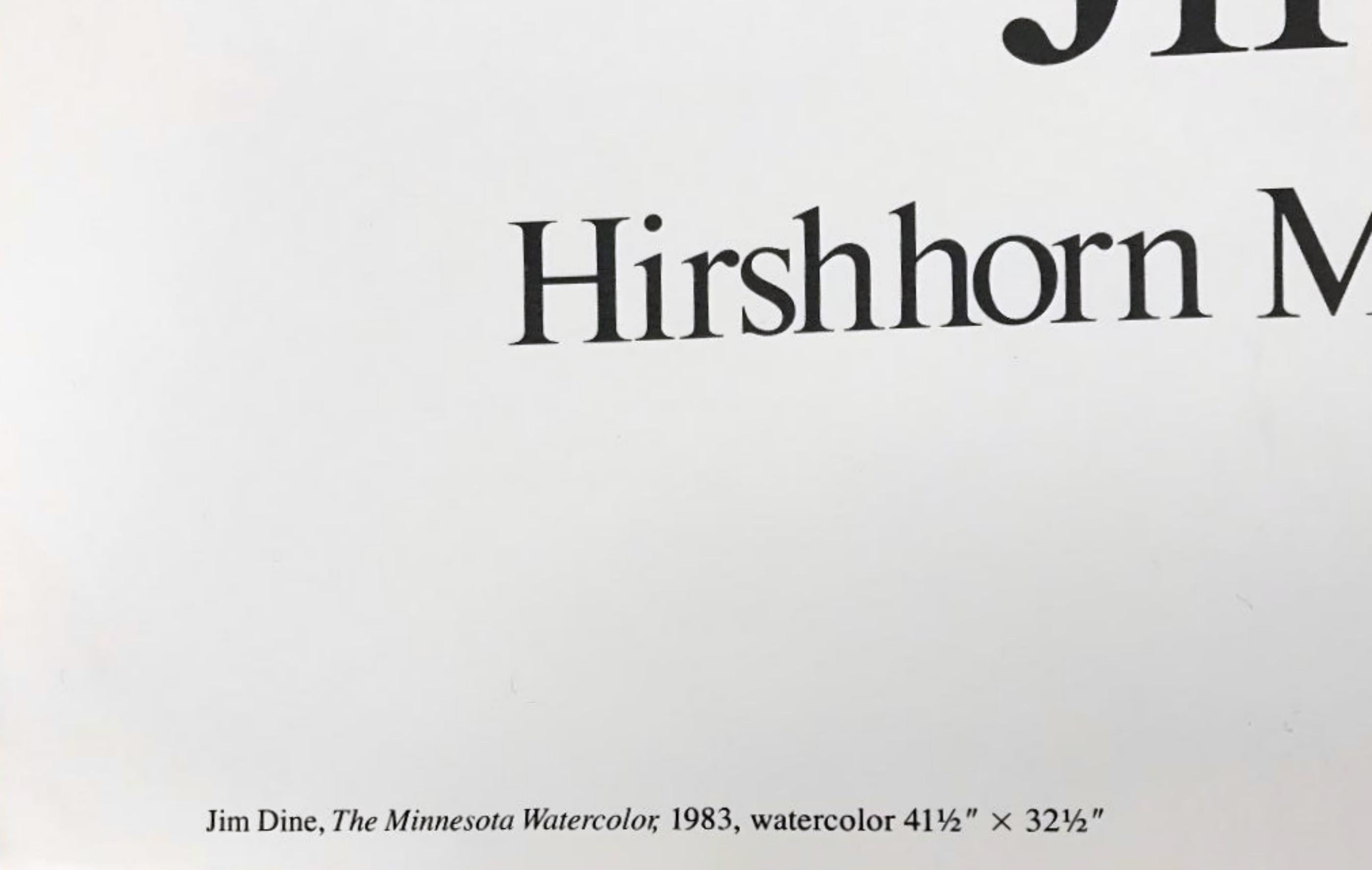 Jim Dine : Five Themes, affiche rouge en édition limitée signée à la main par Jim Dine en vente 2