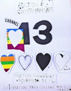 Jim Dine, Amo la televisión pública, litografía Pop Art de lujo firmada a mano/N 1966