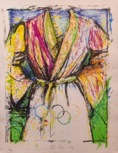 Jim Dine Olympische Robe Signierte und nummerierte Ausgabe Lithographie Zeitgenössische Kunst