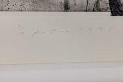 Jim Dine Paris, Sommer, 1997 Signierte Radierung, Limitierte Auflage von 14