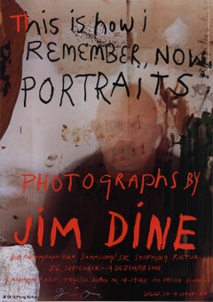 Jim Dine « Photographs by Jim Dine » signé