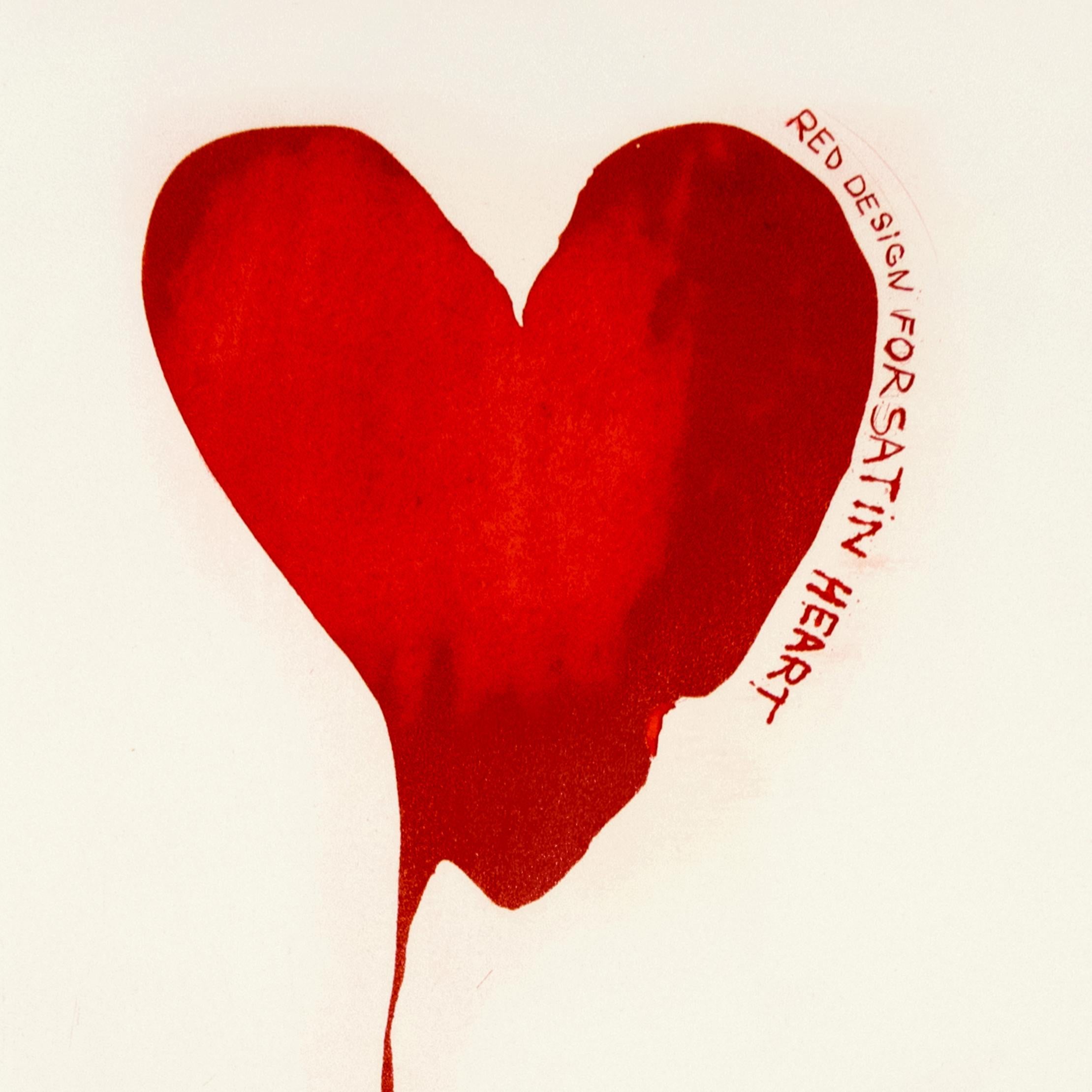 Jim Dine Red Design for Satin Heart 