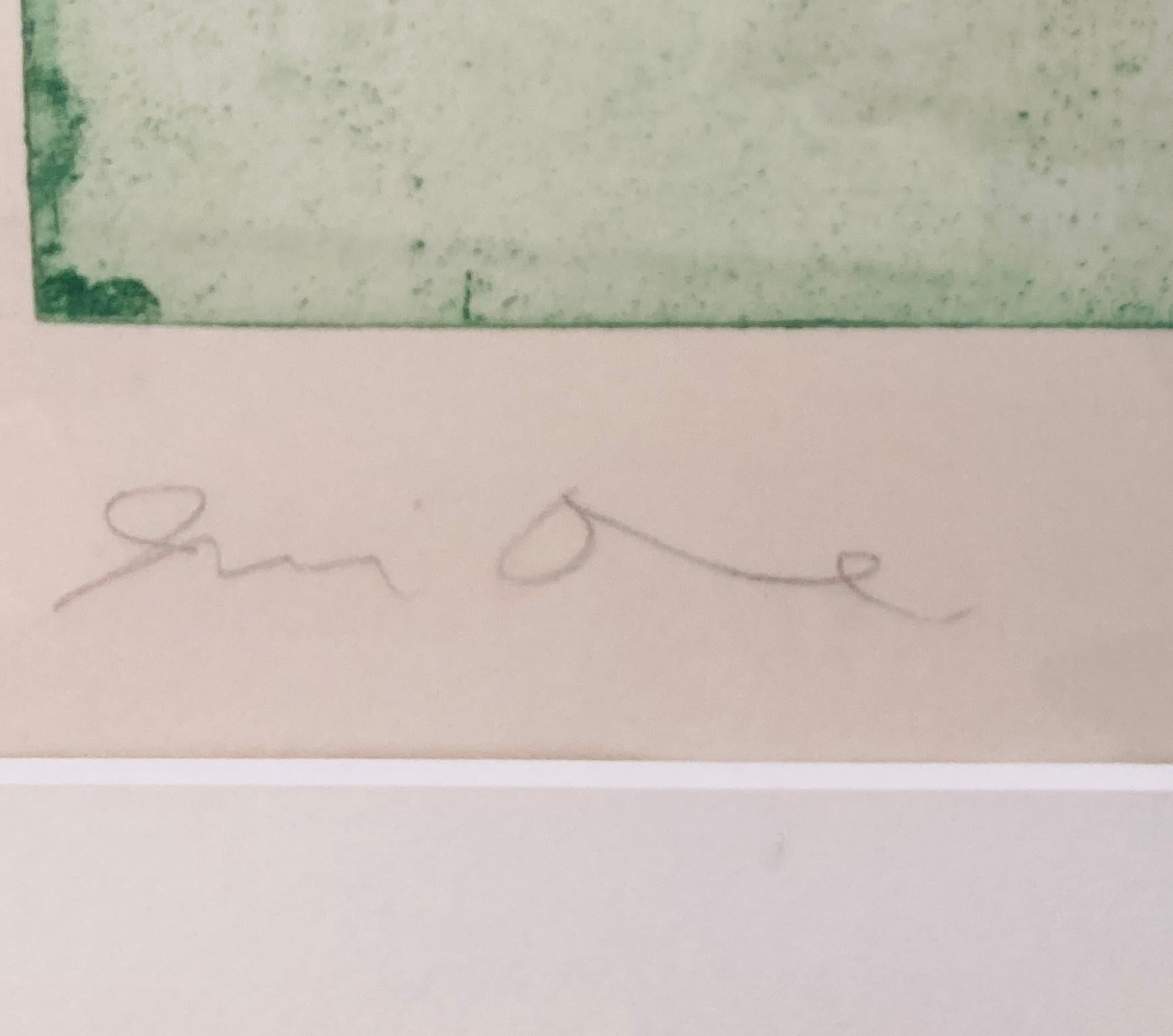 Jim Dine « Shoe (Second State) » signé, gravure à l'eau-forte en édition limitée en vente 2
