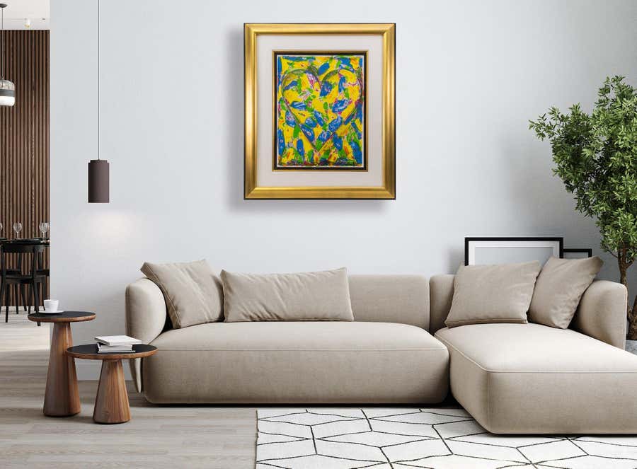 Jim Dine The Blue Heart Signed Lithograph in Color on BFK Rives Edition of 200