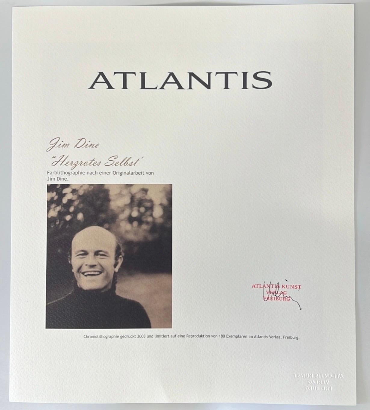 Jim Dine El corazón y el ojo Litografía de edición limitada, firmada y numerada en venta 9
