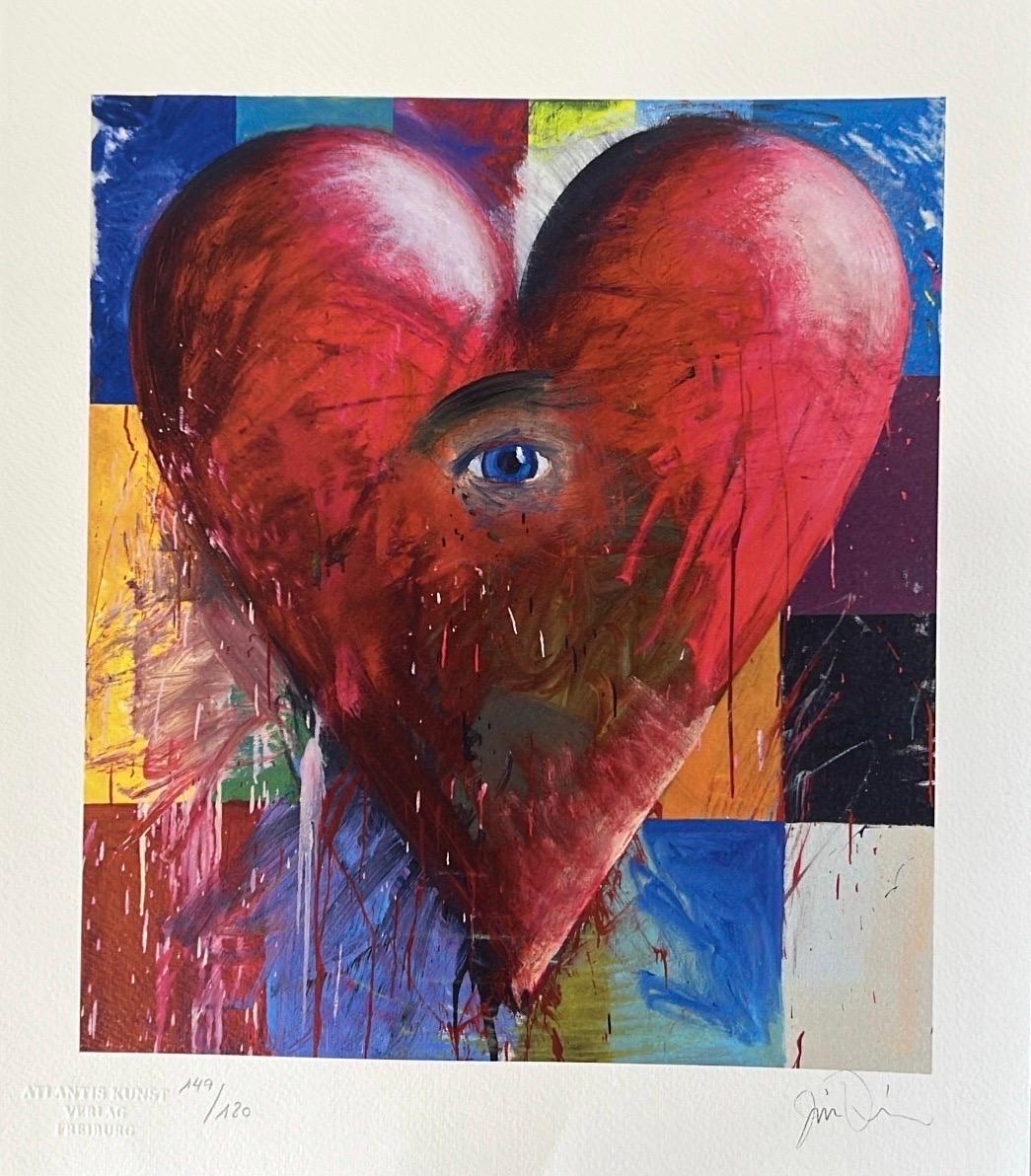 Jim Dine El corazón y el ojo Litografía de edición limitada, firmada y numerada en venta 2