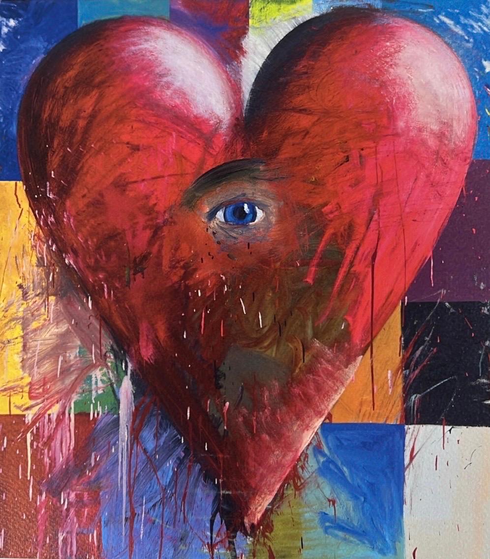 Jim Dine El corazón y el ojo Litografía de edición limitada, firmada y numerada en venta 3