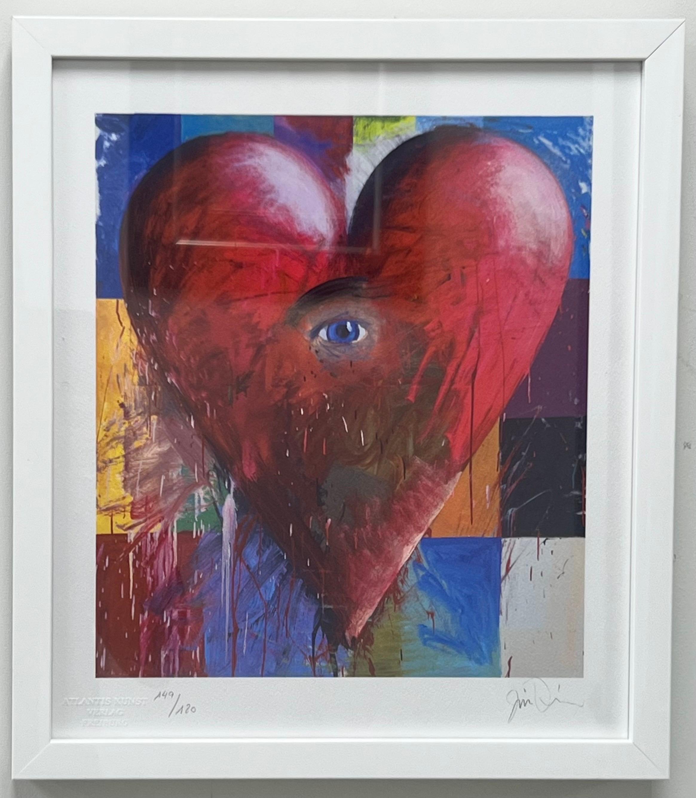 
Jim Dine El corazón y el ojo Litografía de edición limitada, firmada y numerada

Una obra de arte vibrante y cargada de emoción  de Jim Dine ( estadounidense, nacido en 1935), El corazón y el ojo ejemplifica la exploración de la iconografía