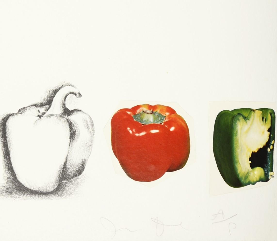 Jim Dine, Untitled (Vegetables), lithograph with collage, 1970 3