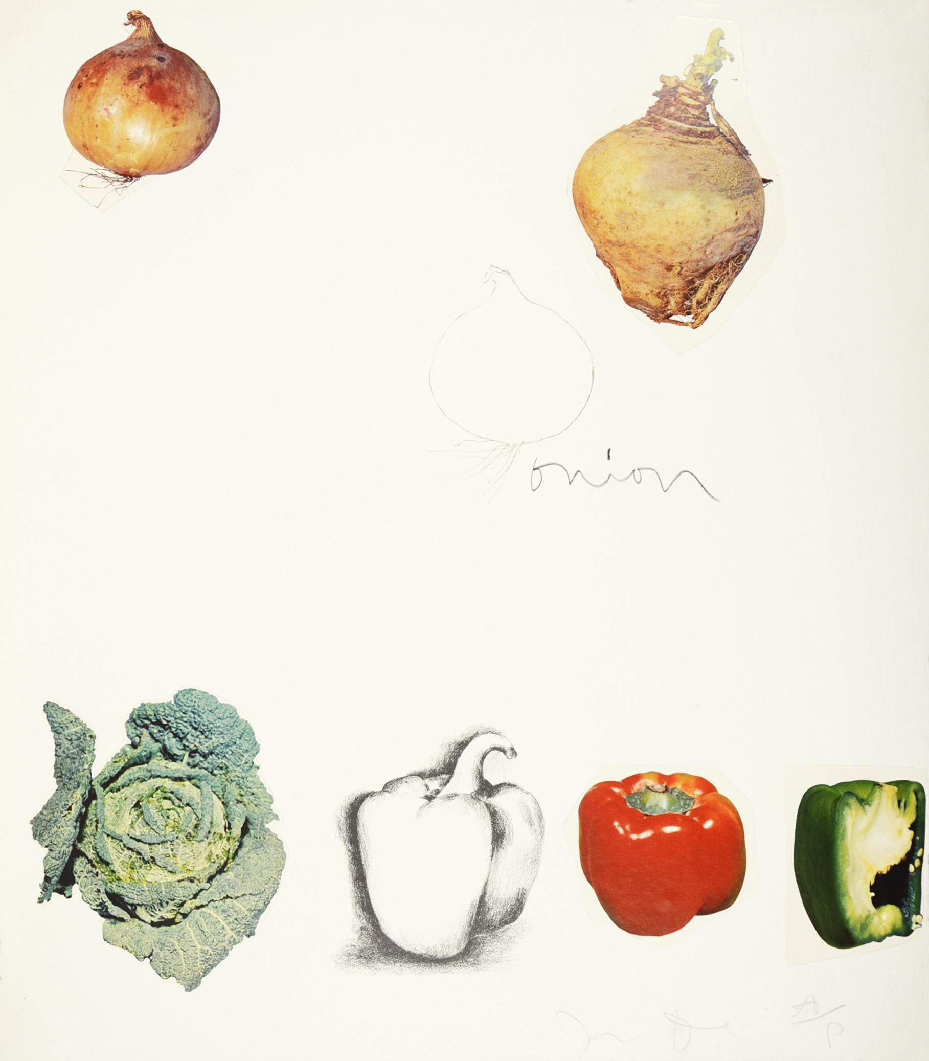 lithograph with collage in colours, on Hodgkinson handmade paper, 1970, signed and inscribed 'A/P' in pencil one of 12 artist's proof sets, the edition was 96), published by Petersburg Press, New York, 47.7 x 43 cm