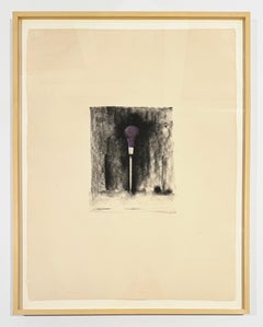Jim Dine Watercolor Lithograph, Signed, 1973, Ten Winter Tools, Awl