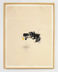 Jim Dine Watercolor Lithograph, Signed, 1973. Ten Winter Tools, C-Clamp
