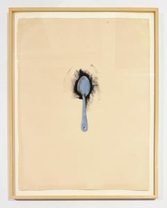 Jim Dine Watercolor Lithograph, Signed, 1973. Ten Winter Tools, Spoon