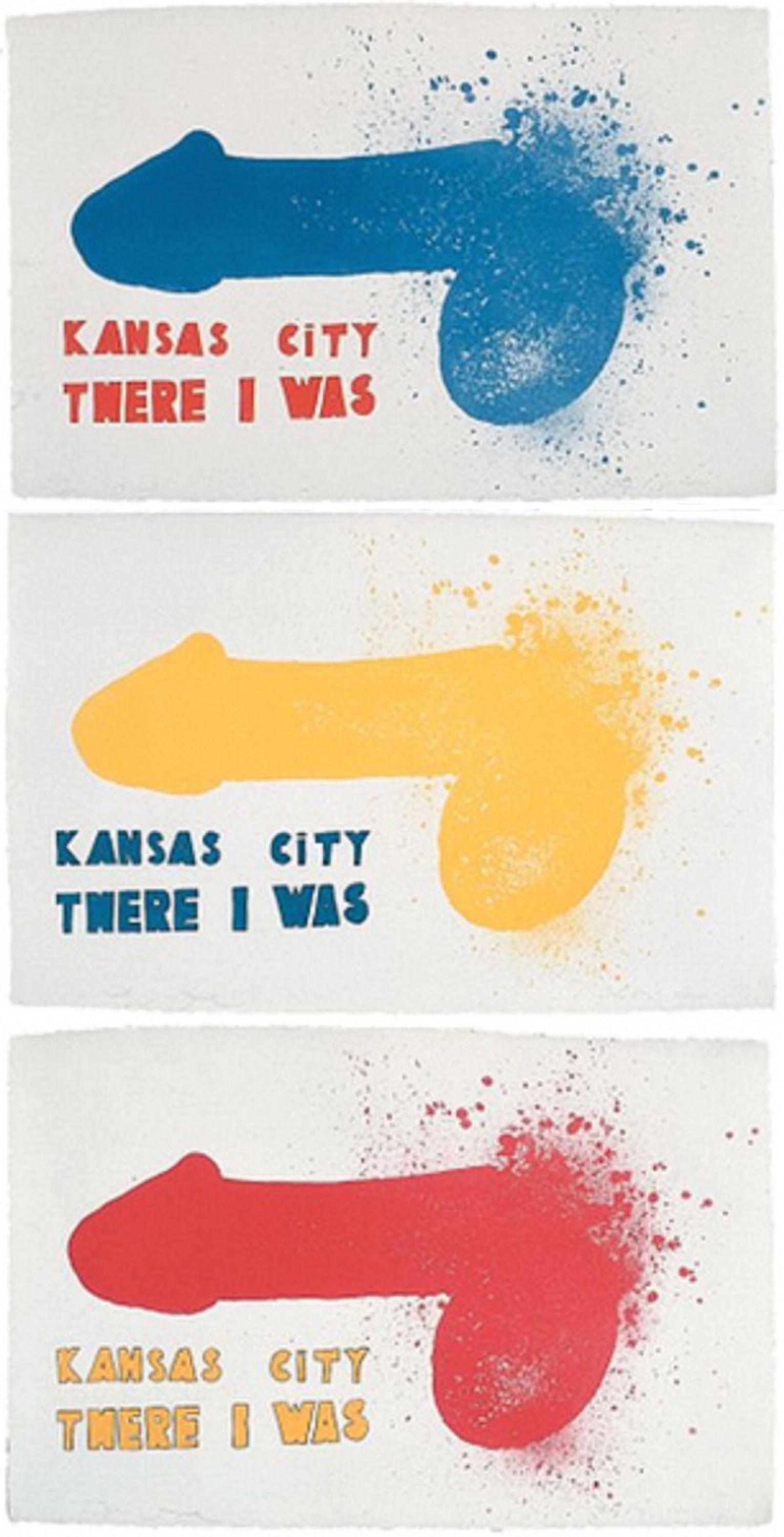 Kansas City (3 sheets) - Print by Jim Dine