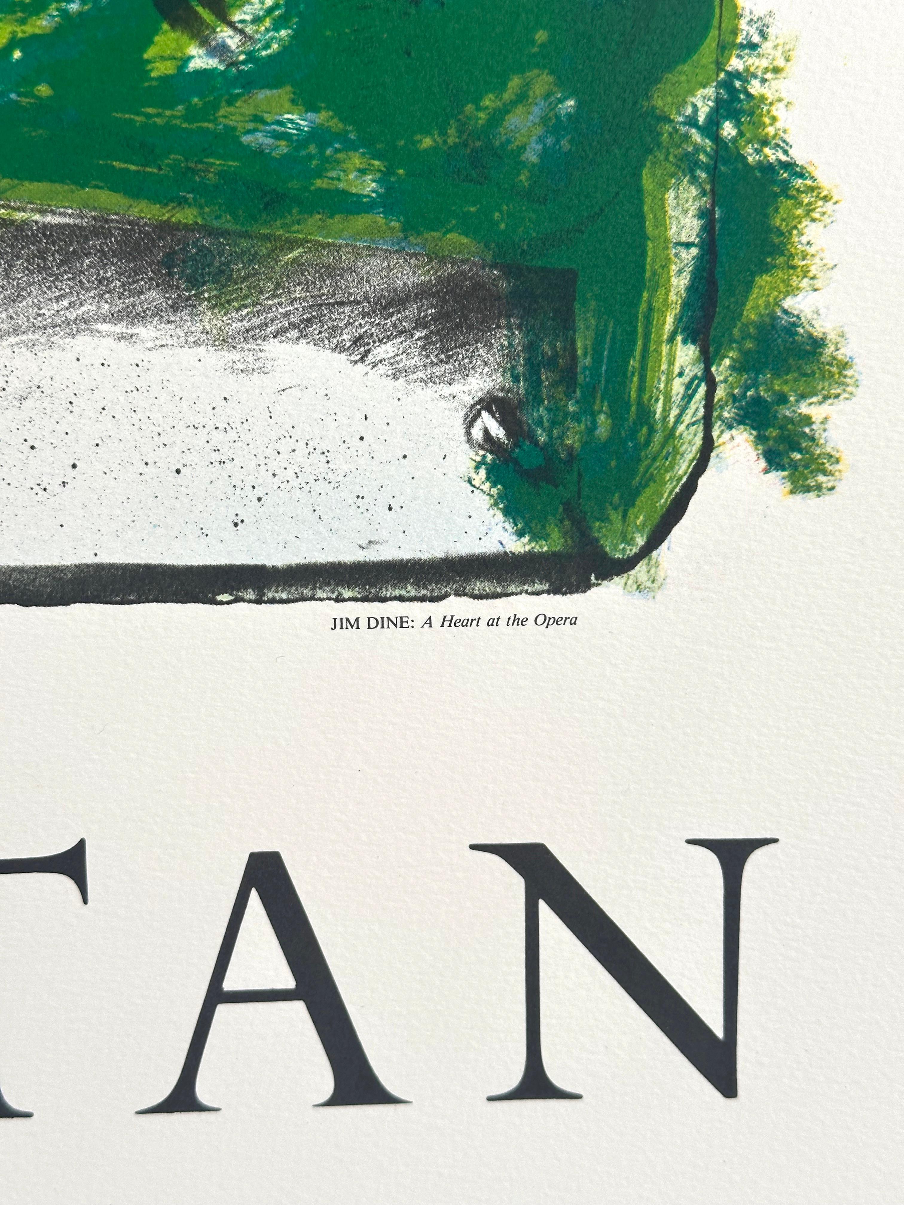 Metropolitan Opera Centenial - Gray Abstract Print by Jim Dine