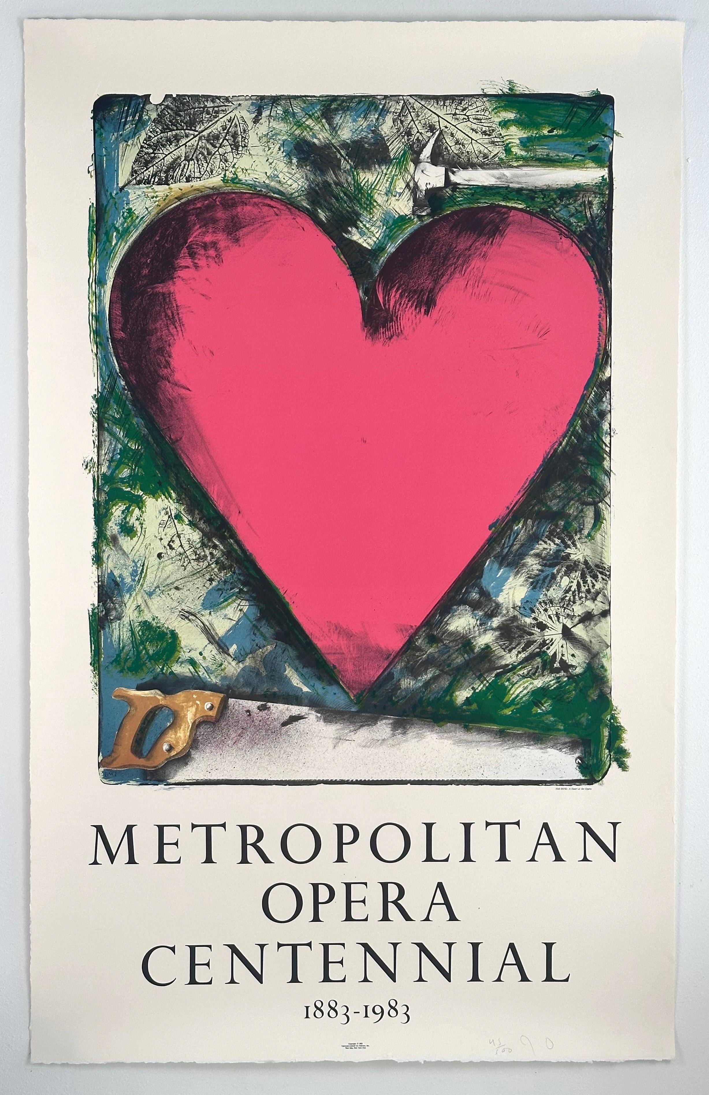 Jim Dine Abstract Print - Metropolitan Opera Centenial