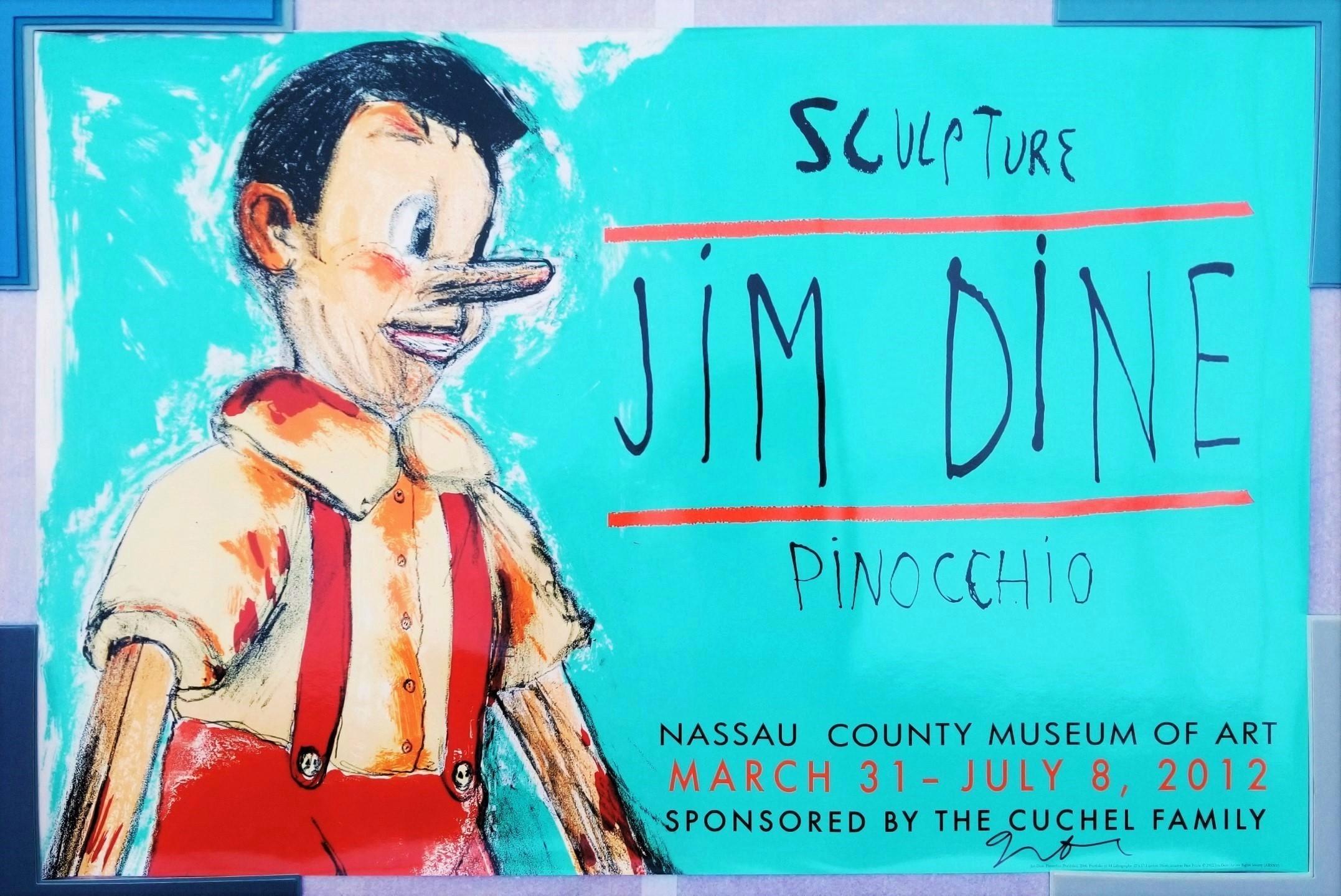 Musée d'art du comté de Nassau (Sculpture/Jim Dine/Pinocchio) Affiche (Signée) en vente 1