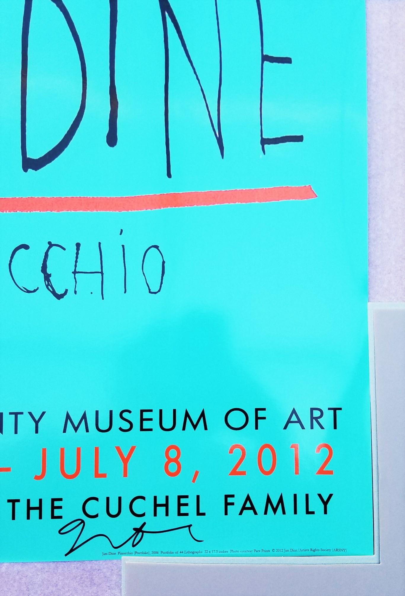 Nassau County Museum of Art (Skulptur/Jim Dine/Pinocchio) Poster (Signiert) im Angebot 4