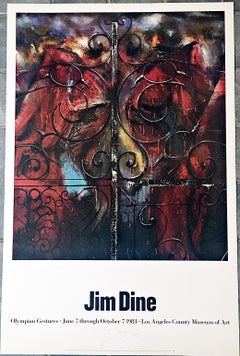 Gesti olimpici: Rara stampa offset della mostra del LACMA  (Firmato a mano da Jim Dine)