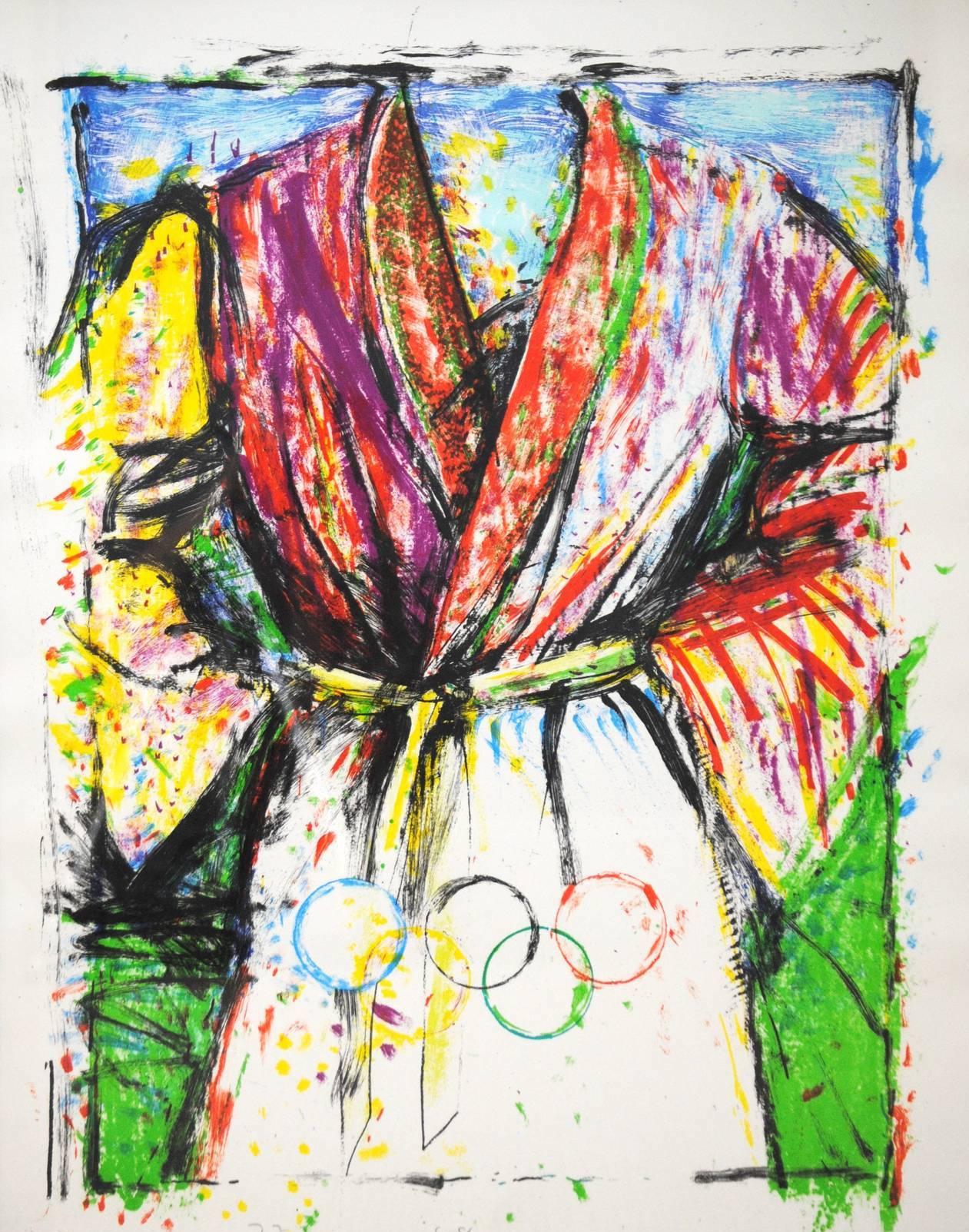 Olympisches Robenkleid – Print von Jim Dine