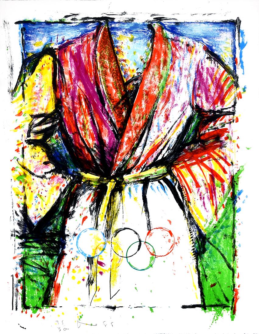 Jim Dine Figurative Print - Olympic Robe, from Games of the XXIVth Olympiad Seoul
