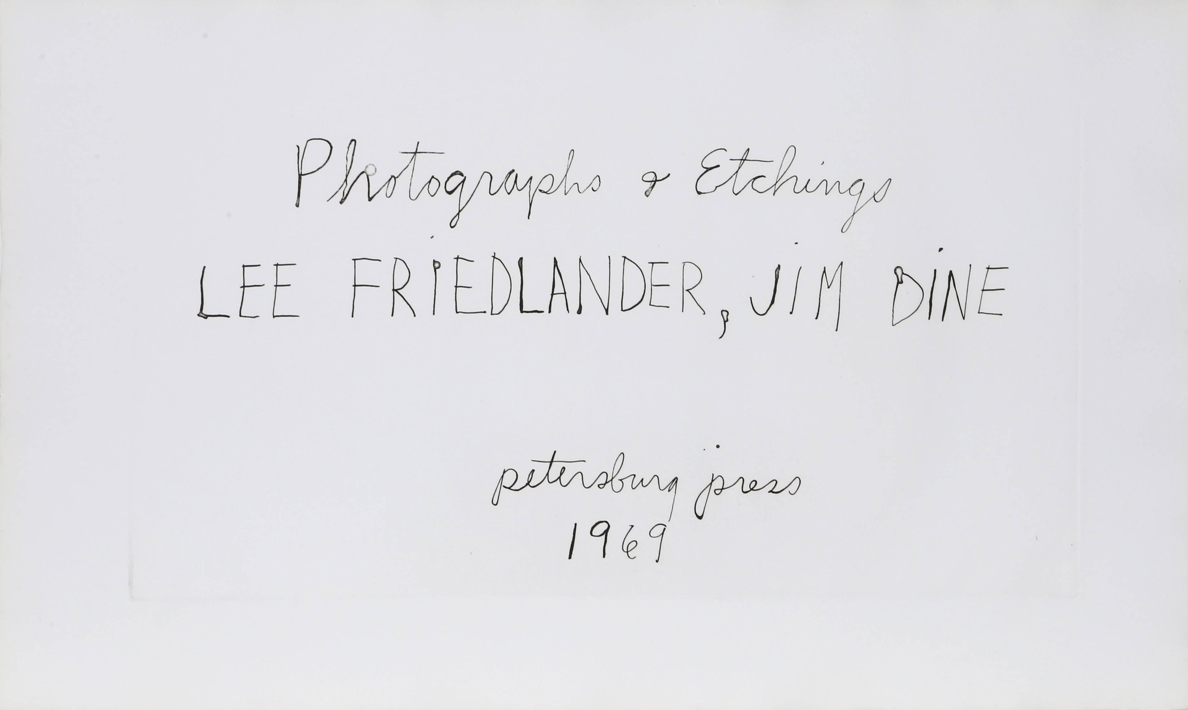 Fotografien und Radierungen, Jim Dine und Lee Friedlander, Portfolio 1969 im Angebot 3