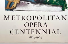 Metropolitan Opera Centennial 1883-1983 lithographic poster A Heart at the Opera