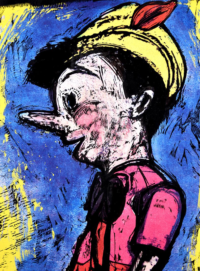 Pinocchio - Modern Print by Jim Dine
