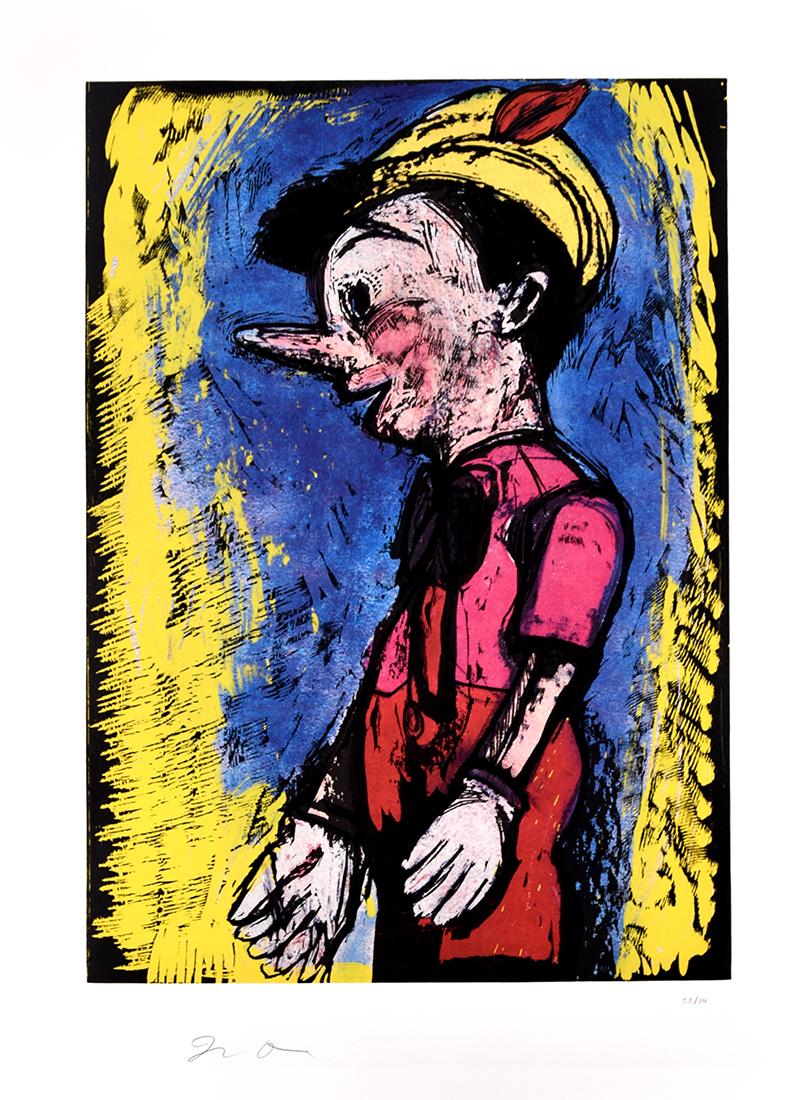 Jim Dine Portrait Print - Pinocchio