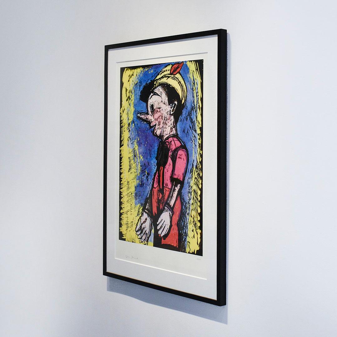 Pinocchio (Framed Pop Art Screen Print by Jim Dine)  For Sale 2