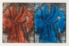Robe rouge et bleue