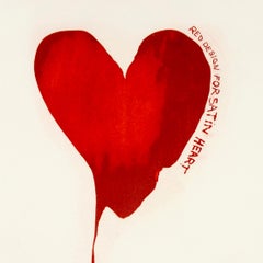 Jim Dine Red Design for Satin Heart "The Picture of Dorian Grey" bleeding heart