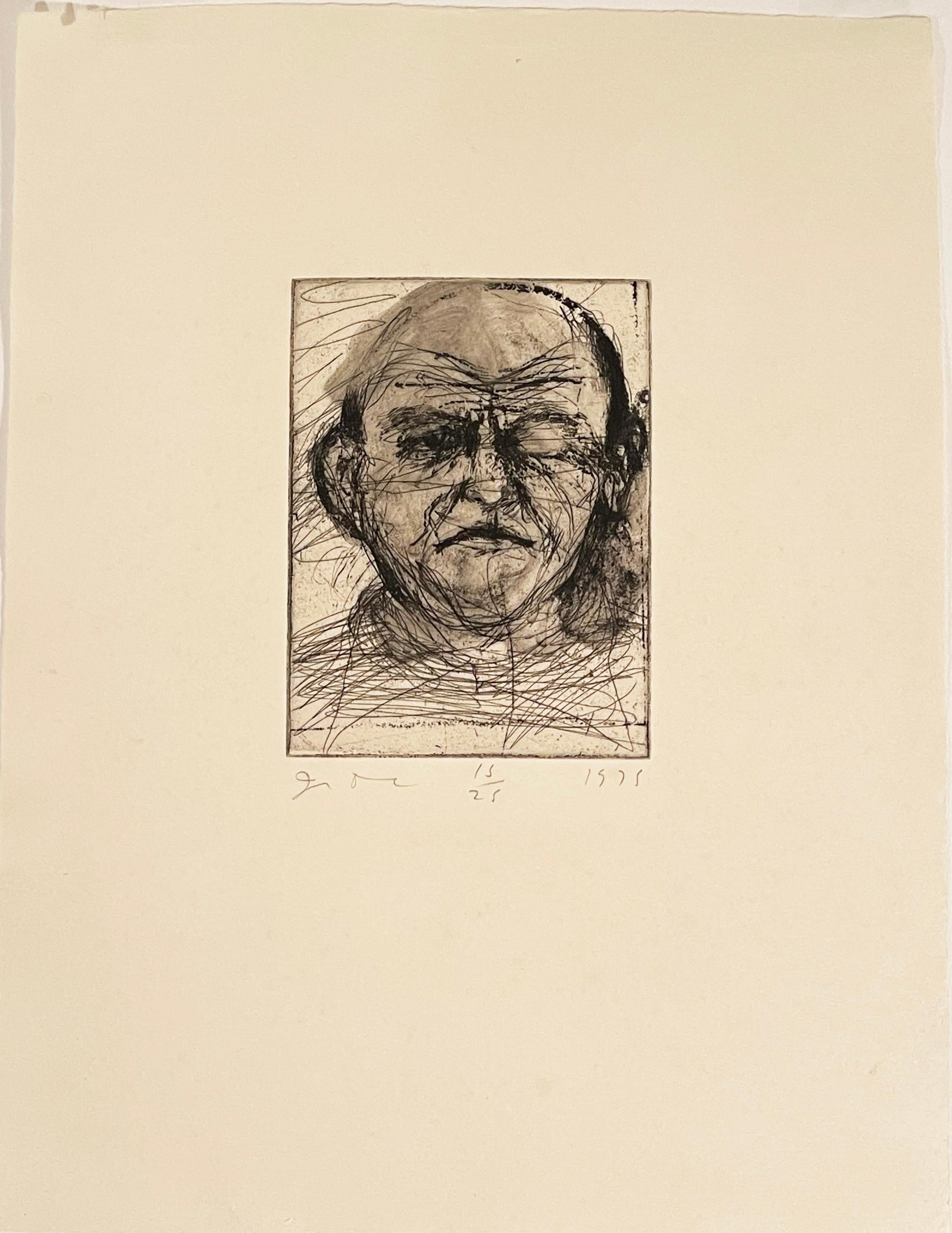 SELF-PORTRAIT. - Print by Jim Dine