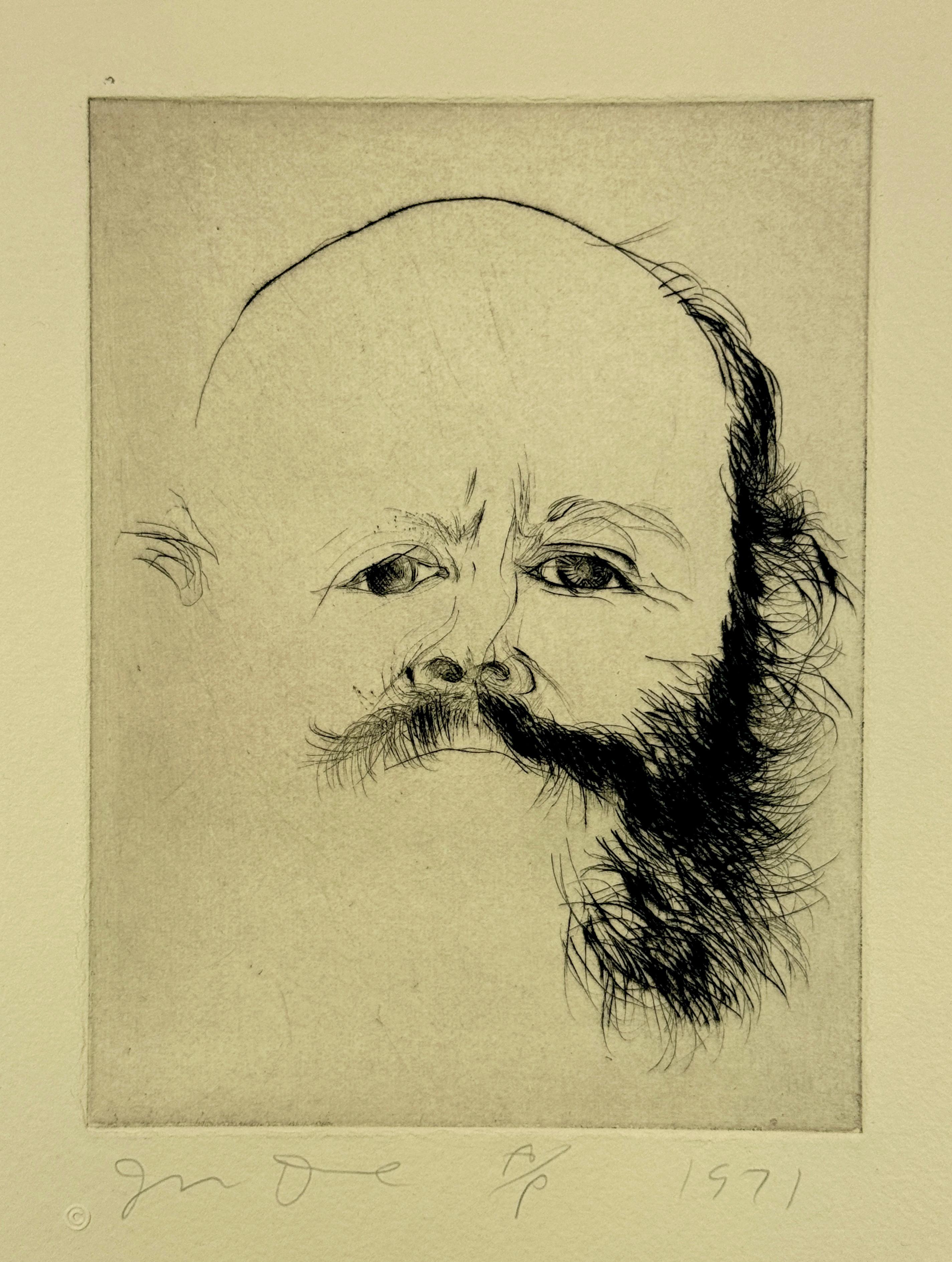 Self-Portrait Jim Dine portfolio di nove autoritratti incisi all'acquatinta in vendita 12