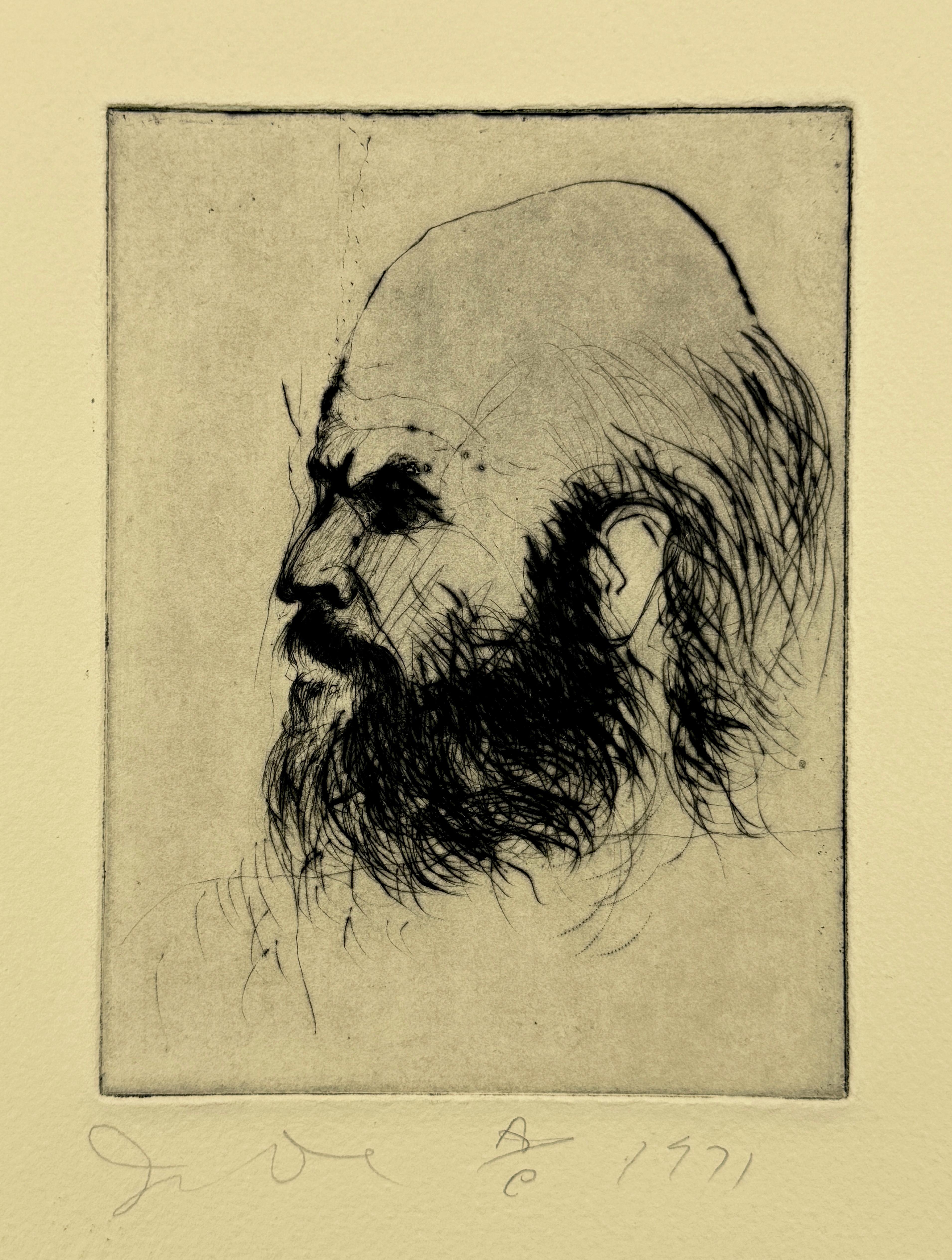 Self-Portrait Jim Dine portfolio di nove autoritratti incisi all'acquatinta in vendita 18