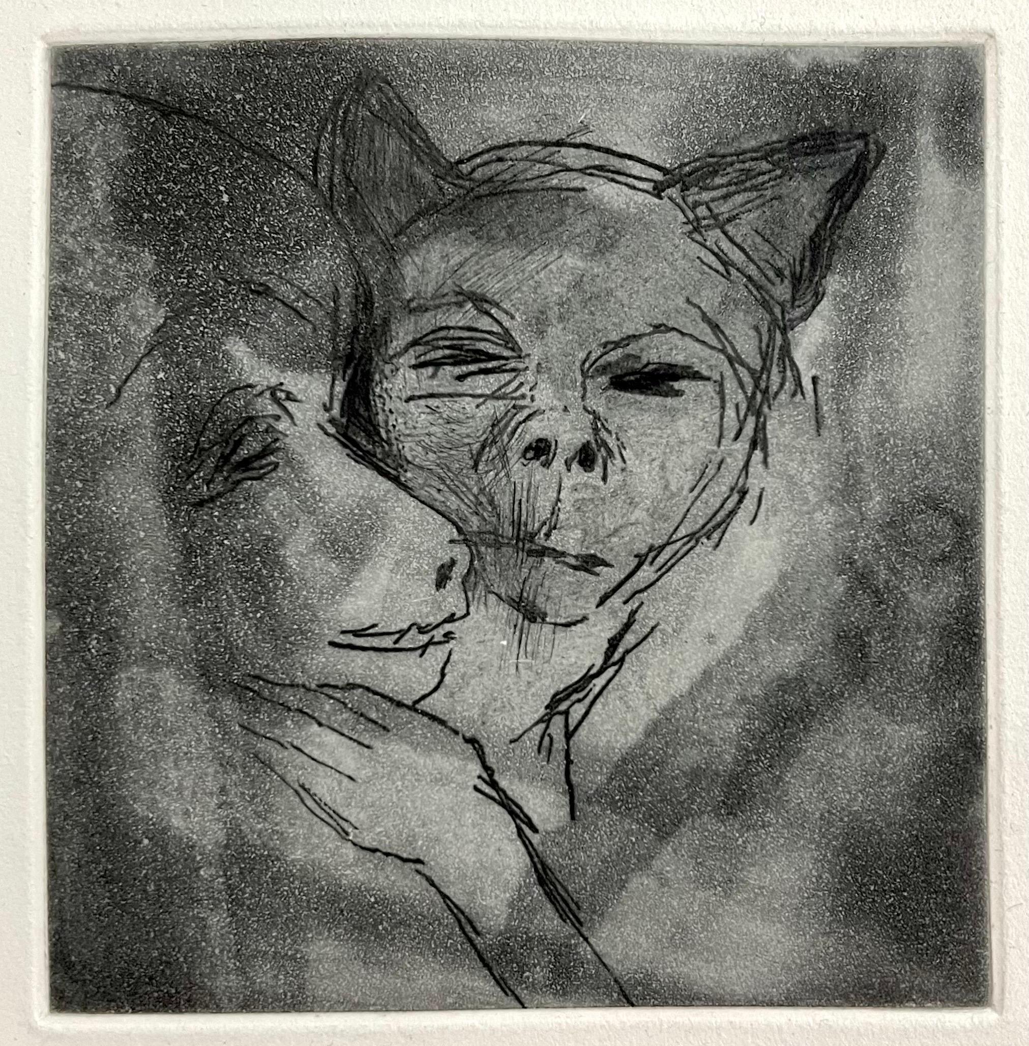 Jim Dine (American, b. 1935) 
Etching depicting a dog or wolf
Published by Enitharmon Press for Whitman College, London 1999
Hand signed in pencil lower right. Measures 9" x 7" sheet size
This is not numbered. from a limited edition of 30 (plus