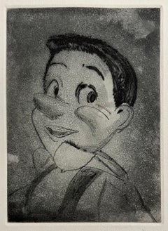 Small Pinocchio Aquatint Etching Jim Dine Pop Art Print