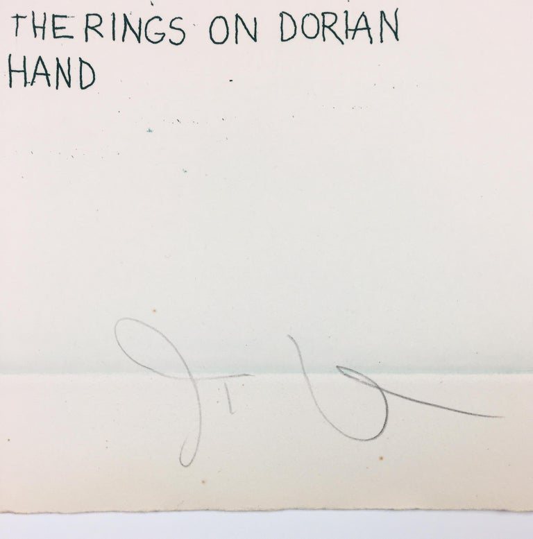 Study for the Rings on Dorian Gray's Hand from 