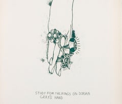 Studie für die Ringe auf Dorian Grays Hand aus „The Picture of Dorian Gray“