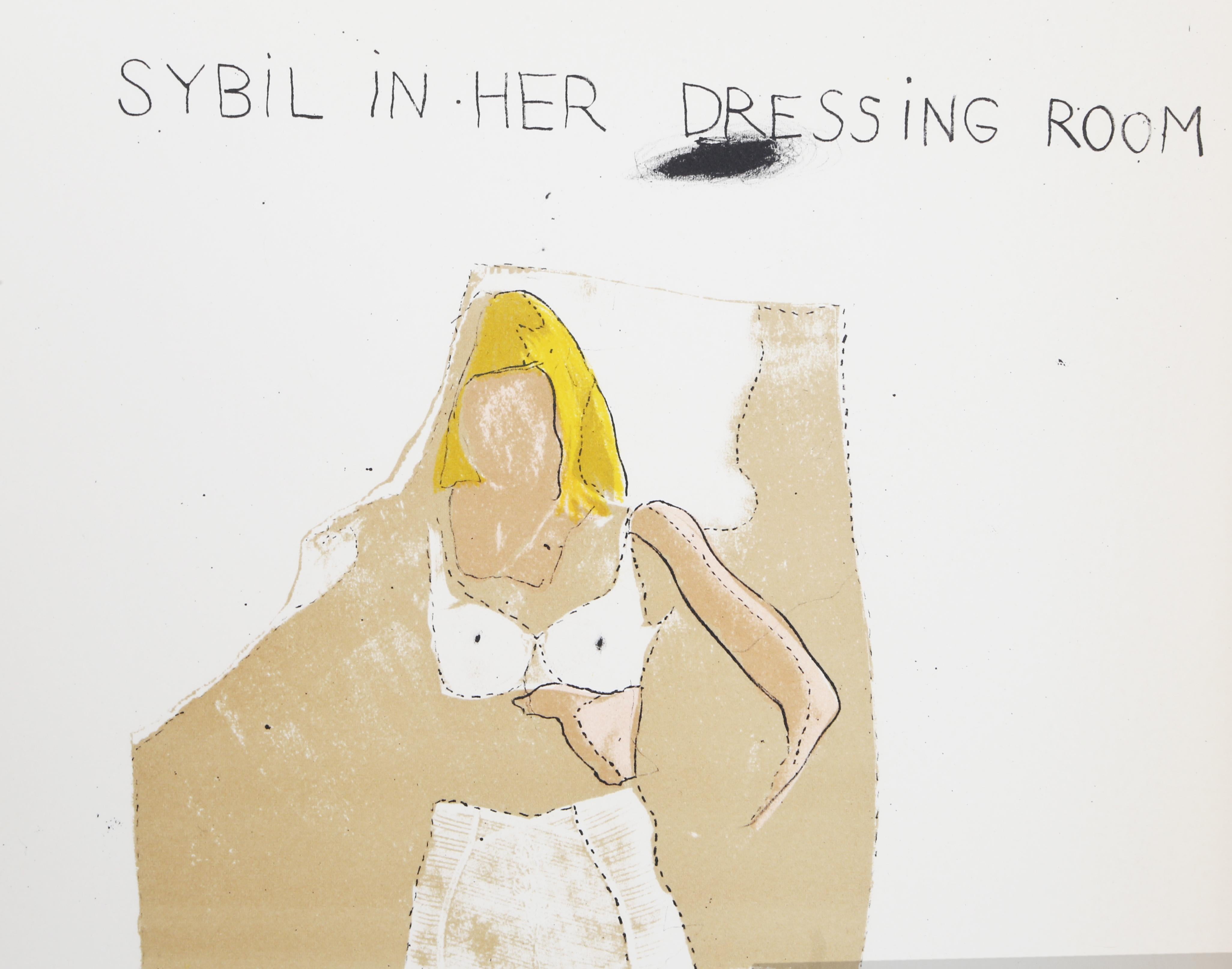 Sybil in Her Dressing Room, Modern Lithograph by Jim Dine For Sale 2