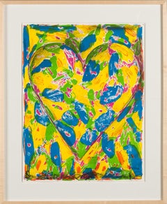 Vintage "The Blue Heart" by Jim Dine, 2005