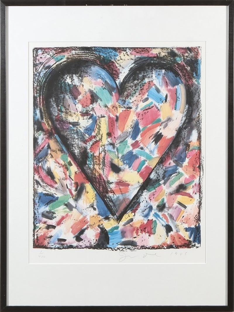 Le cœur Confetti - Expressionniste Print par Jim Dine