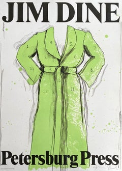 Il cappotto verde - Litografia originale firmata a mano a matita